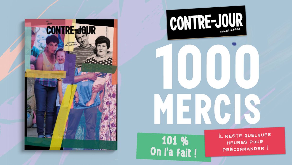 [LE PETIT DERNIER EST NÉ !]

Merci à toutes et à tous de votre participation ! On a hâte que vous découvriez tous ces récits à la croisée de l'éducation populaire et du journalisme ✨🙏

Il est encore temps de commander  kisskissbankbank.com/fr/projects/co…
