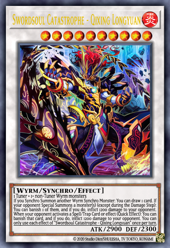 abyss_somewhere's tweet photo. @Atem717 I don't even play Swordsoul but this guy is top tier design. https://t.co/vqnpIgmSwK