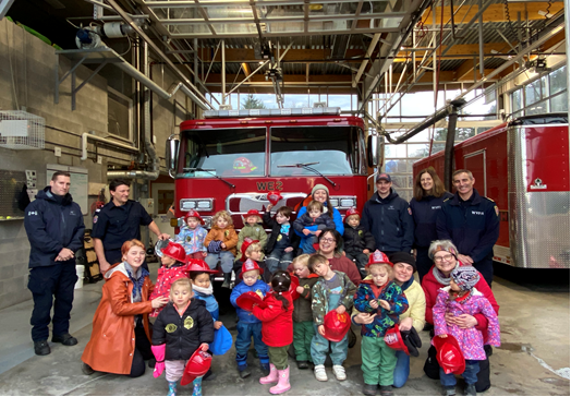 WVFR had a fun visit from Saplings Outdoor Preschool from the Gleneagles Rec. Centre yesterday!