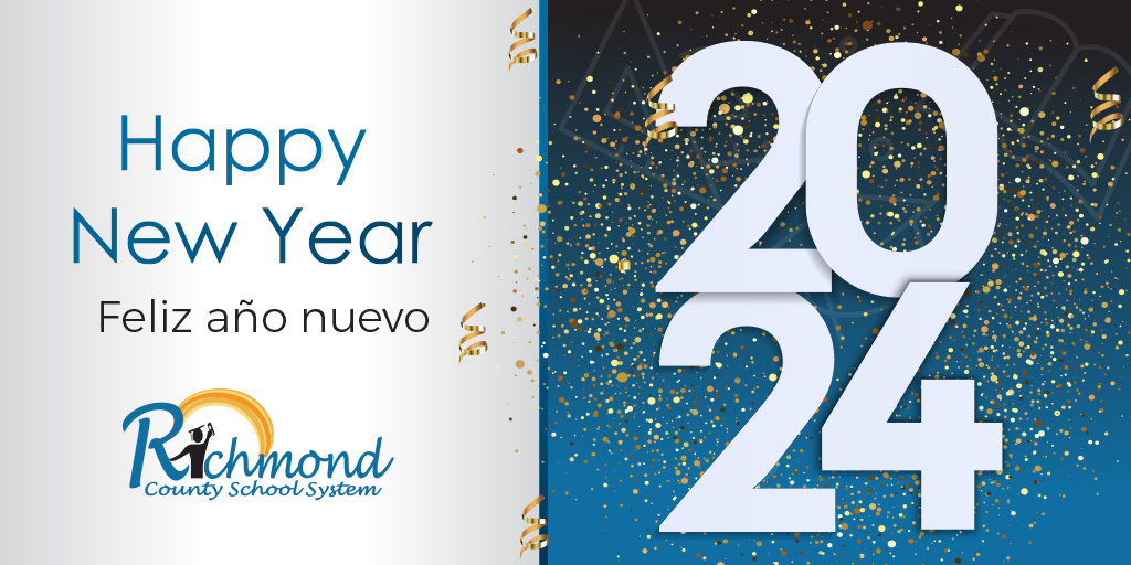 We wish all families and friends a Happy New Year! We look forward to seeing all of our students back on January 4, 2024.