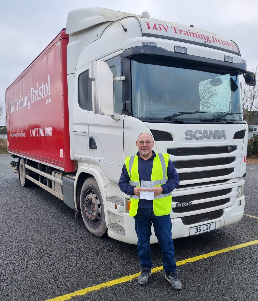 Congratulations to Dave, on a well deserved first time, Cat.C test pass today and with no driving faults whatsoever. Keep up the safe driving mate. We wish you all the very best for the future! LGVTrainingBristol.com #YourJourneyStartsHere