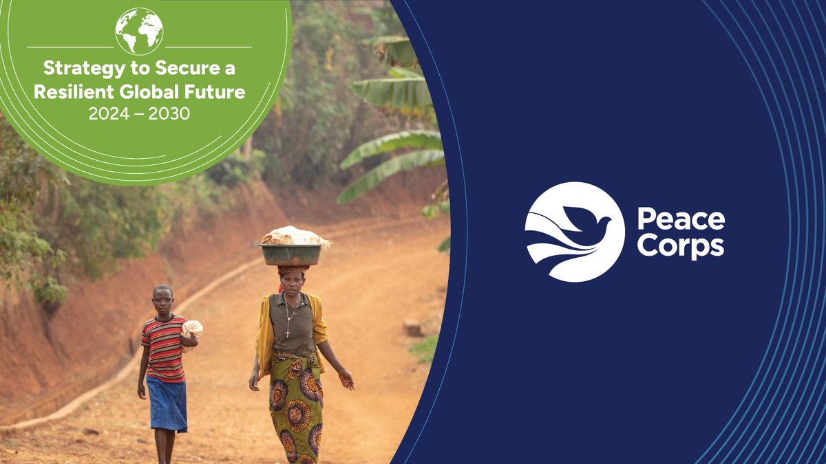 Excited to announce @PeaceCorps' commitment to confronting #climatechange with communities around the world that are disproportionately impacted!

Check out our new ‘Strategy to Secure a Resilient Global Future' and join us. #serveboldy bit.ly/3uVy5tf