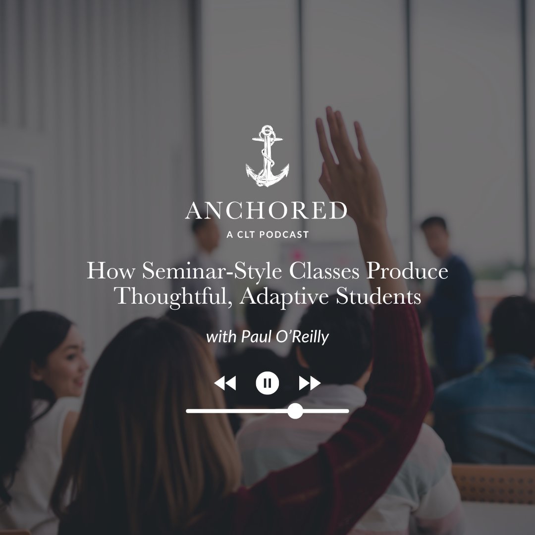Today on Anchored ➡️ How Seminar-Style Classes Produce Thoughtful, Adaptive Students with Paul O'Reilly Tune in now: podcasts.apple.com/us/podcast/how… @JeremyTate41 @TACollege