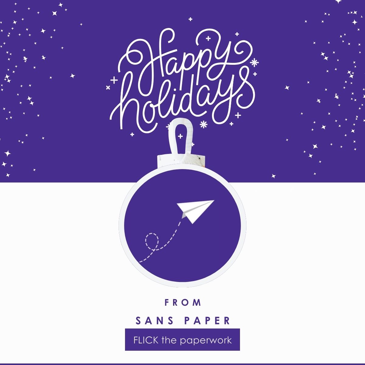 Wishing you a season of joy, laughter, and paperless magic! 🌟✉️

Happy Holidays from all of us at Sans Paper! 🎄💚 Let's continue making a difference in the new year and beyond.

🌍🍃 #SansPaperHolidays #GreenCheers #SustainableCelebrations