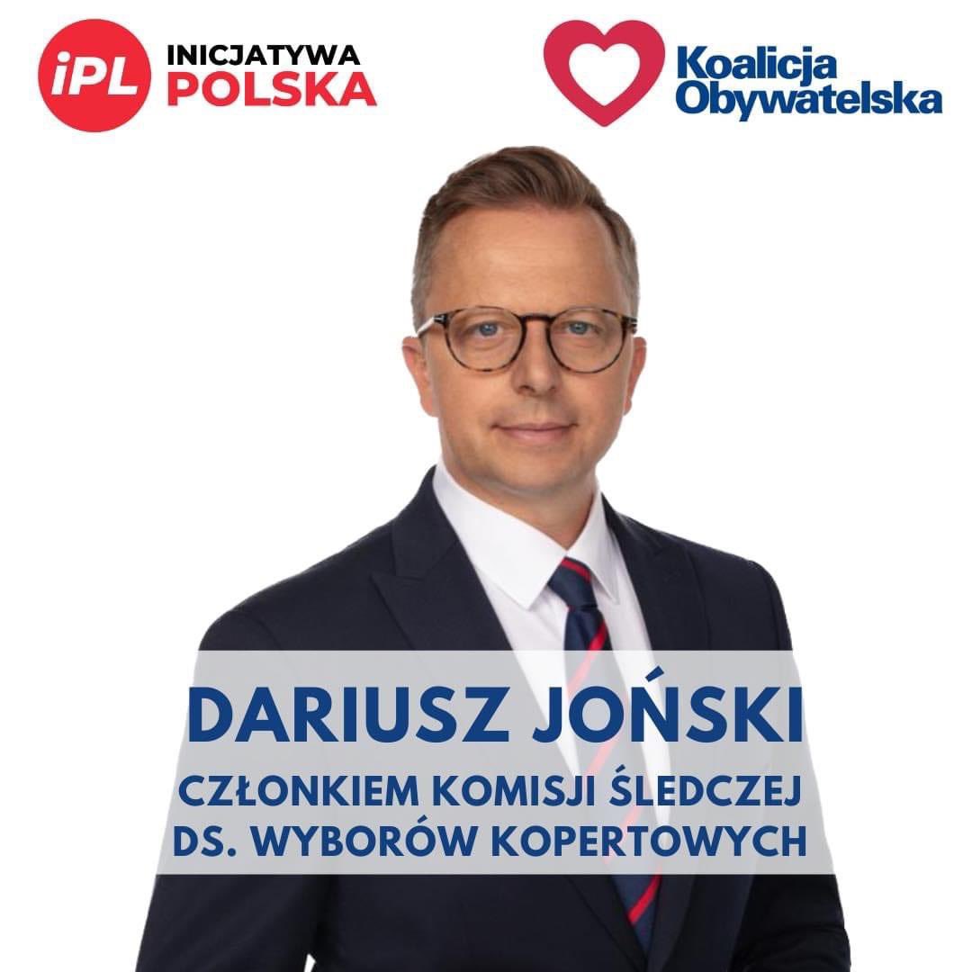 Uzdrowimy, naprawimy, rozliczymy - tak mówiliśmy w kampanii. Jednym z elementów #RozliczyMY jest sejmowa komisja śledcza ds. wyborów kopertowych wiosną 2020 roku, której członkiem został nasz poseł @Dariusz_Jonski. #DariuszJoński #InicjatywaPolska #KomisjaŚledcza