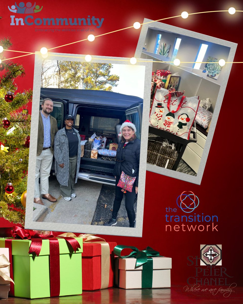 InCommunityGA's tweet image. InCommunity would like to give a huge shout out to the members of St Peter Chanel Catholic Church &amp;amp; The Transition Network Atlanta Chapter  who helped purchase and wrap the items that residents of our group homes had on their holiday wish lists. Thanks to your time and efforts.