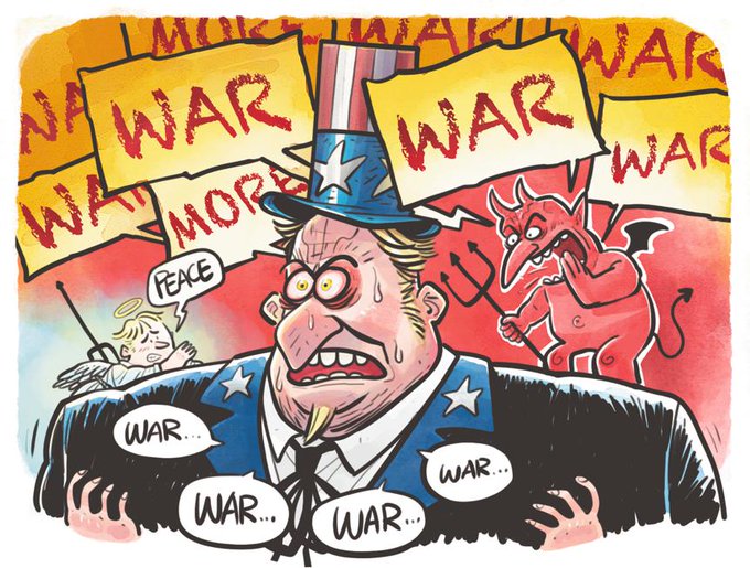 #ChinaDailyCartoon War mania