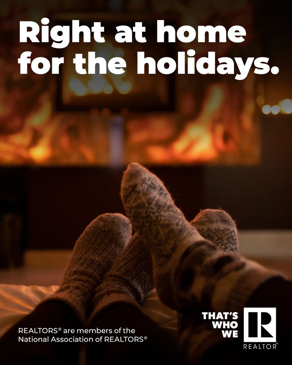 Wherever you are this holiday season, we hope it feels like home. Happy holidays from the 1.5 million members of the National Association of REALTORS®, living and working in a neighborhood near you.