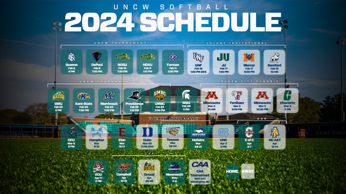 We'll be hosting the @caasports softball championship tournament this spring for the first time!! We've also announced our schedule for the spring ... bit.ly/3RnXR0X #collegesoftball #ncaasoftball