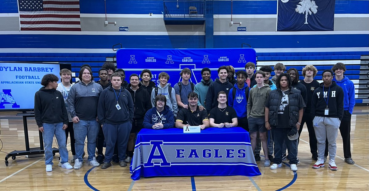 Lexington District Two (@lexingtontwo) on Twitter photo Congrats to these outstanding <a href="/AHS_Leads/">Airport High School Eagles</a> students and athletes, signing to play D1 sports: Dylan <a href="/AppState_FB/">App State Football</a>, Taylor + Camryn <a href="/presbycollege/">Presbyterian College</a> acro/tumbling and cheer. Details: ahs.lex2.org/apps/news/arti… <a href="/WestColumbiaSC/">City of West Cola</a> <a href="/CityofCayce/">City of Cayce</a> <a href="/SpringdaleSC/">Town of Springdale</a> <a href="/southcongareesc/">South Congaree, SC</a> #SCHSL #WeAreLex2 Congrats to these outstanding <a href="/AHS_Leads/">Airport High School Eagles</a> students and athletes, signing to play D1 sports: Dylan <a href="/AppState_FB/">App State Football</a>, Taylor + Camryn <a href="/presbycollege/">Presbyterian College</a> acro/tumbling and cheer. Details: ahs.lex2.org/apps/news/arti… <a href="/WestColumbiaSC/">City of West Cola</a> <a href="/CityofCayce/">City of Cayce</a> <a href="/SpringdaleSC/">Town of Springdale</a> <a href="/southcongareesc/">South Congaree, SC</a> #SCHSL #WeAreLex2
