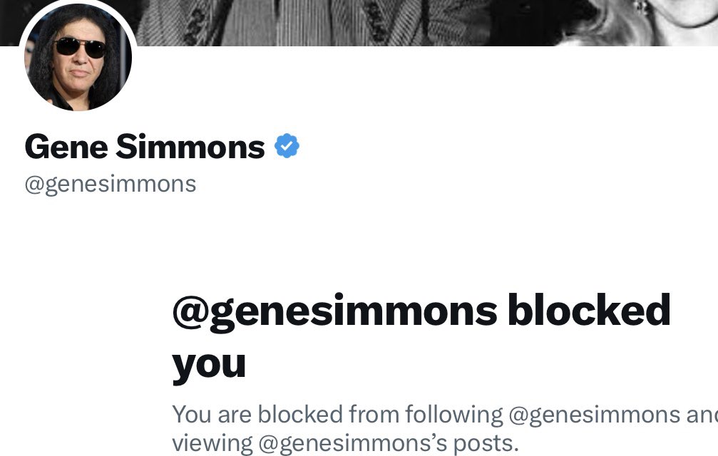 I noticed Gene Simmons was trending this morning. Well screw you Gene Simmons 🖕