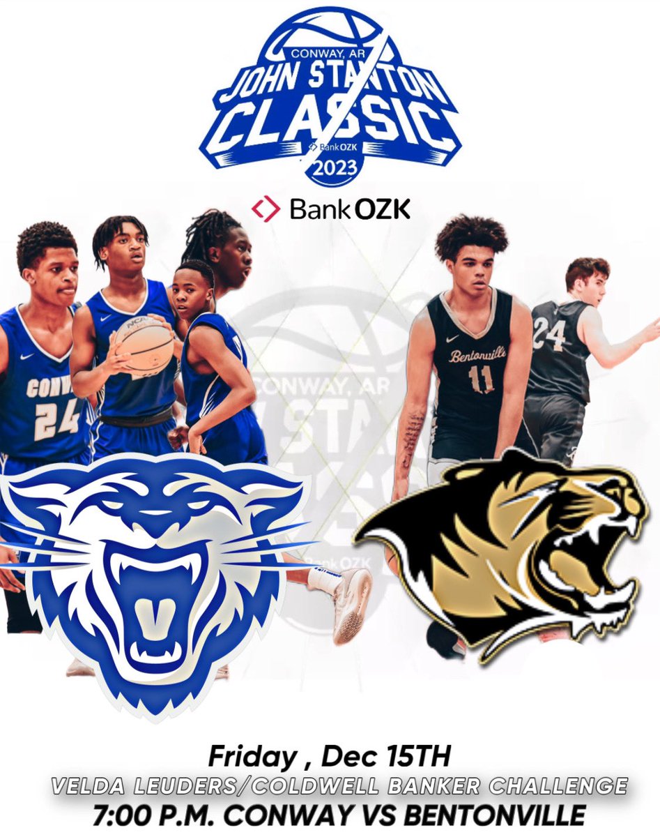 big73miller's tweet image. Friday December 15

John Stanton Classic

Conway vs Bentonville

7:00 PM

Place : Conway High School 

@marcusadams03 @BankOZK @WEAREBVILLE