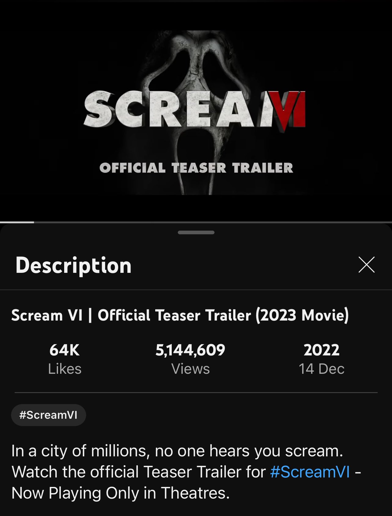 Scream VI  Official Teaser Trailer (2023 Movie) 
