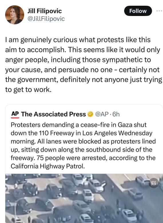 This is the white liberal. These are the things that the white liberal says. These are the people that Dr. king, writing 60 years ago, said are more devoted to order than justice; to the absence of tension than presence of peace.