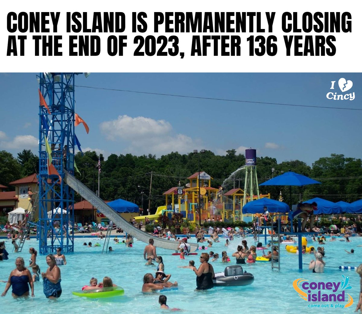 R.I.P. to Coney Island... End of an era. 🌊🛝