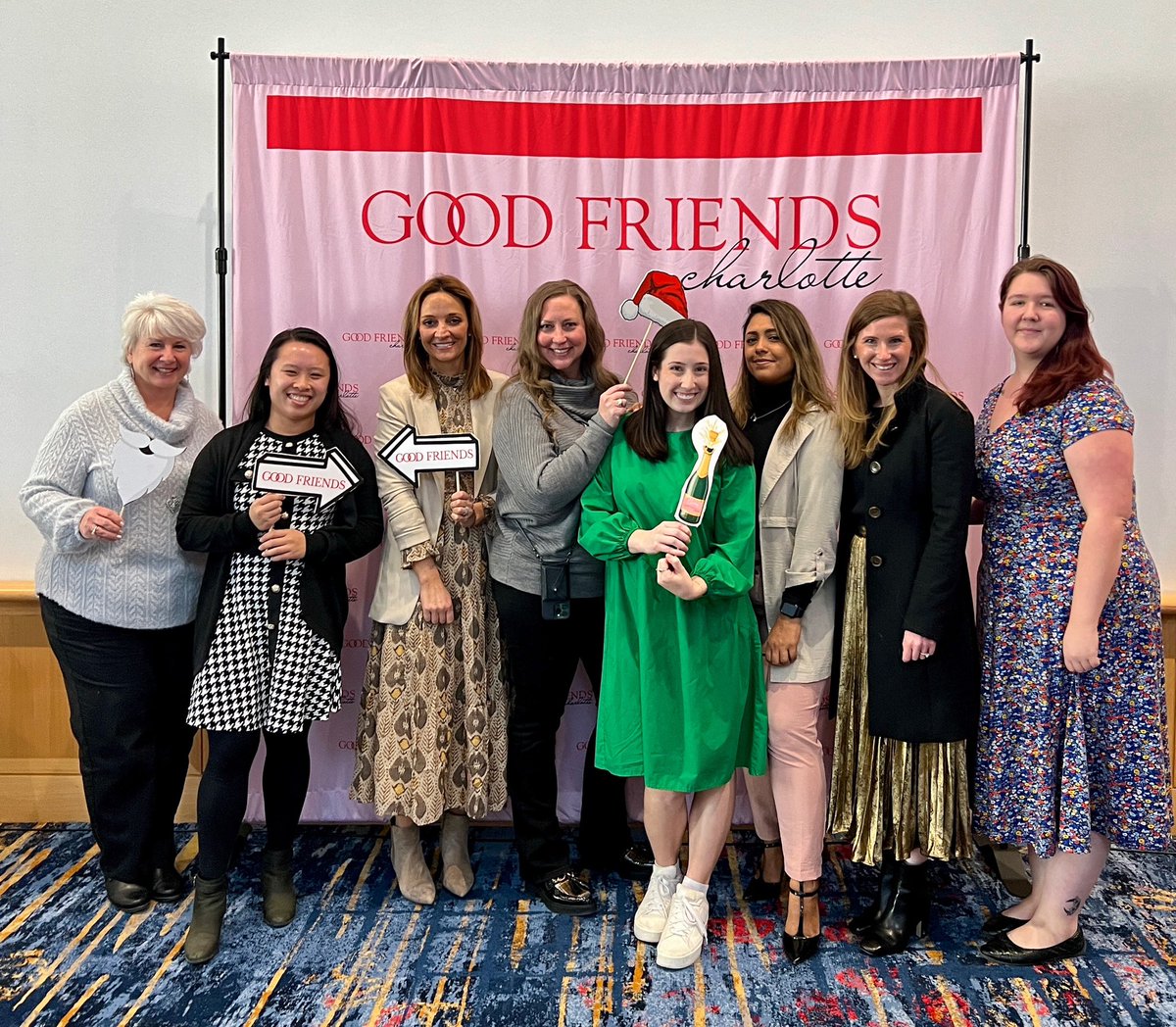 Our Aston ladies attended the Gather &amp; Give luncheon today. We enjoy this annual opportunity to support <a href="/GoodFriendsCLT/">GoodFriendsCharlotte</a> and their local efforts!