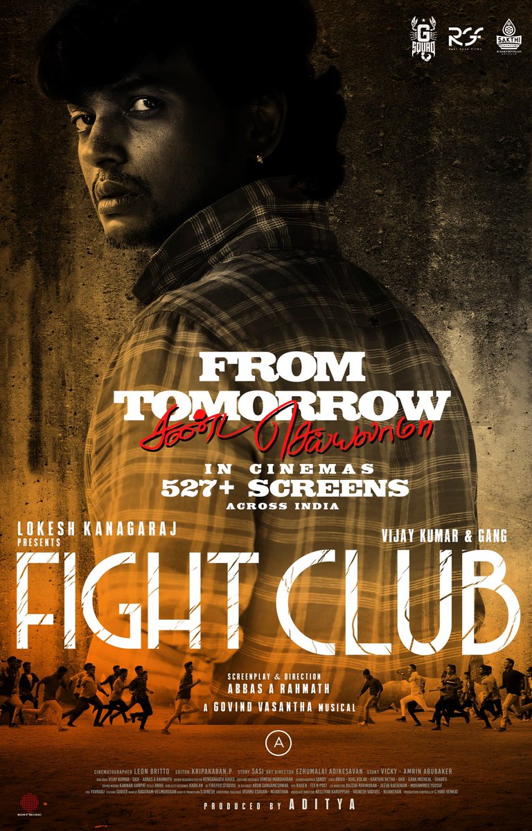 The BIGGEST FIGHT of 2023 is set to begin tomorrow, #FightClub releases in a WHOPPING 527+ screens across India & 180+ theaters worldwide! 
🔥

சண்ட செய்யலாமா ? 👊

#FightClubFromTomorrow 
#FightClubFromDec15 #RGF01