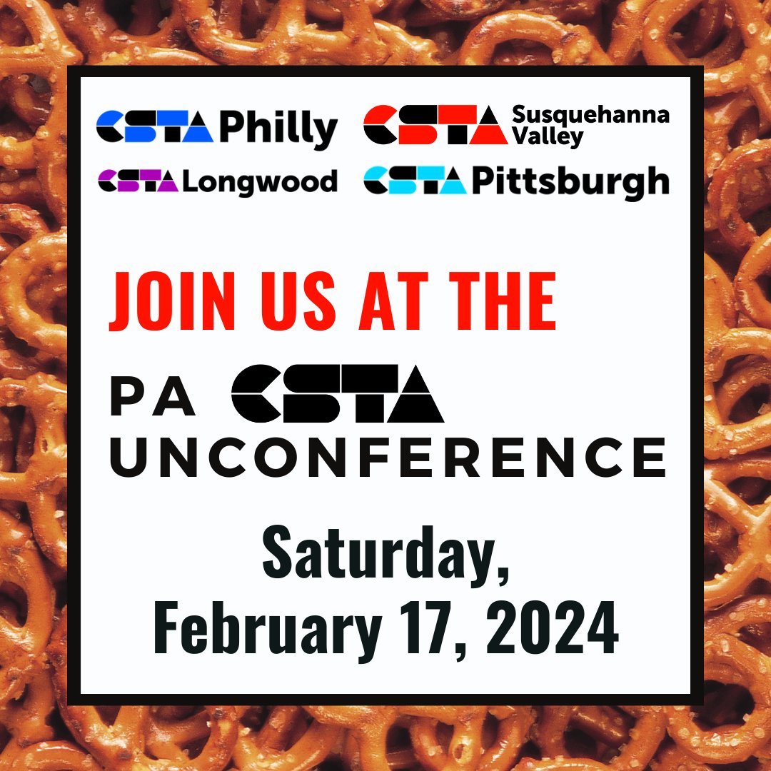 CSTA Susquehanna Valley (@cstasusquehanna) on Twitter photo Save the Date for the PA CSTA Unconference! More details to follow soon! <a href="/CstaLongwood/">CSTA Longwood</a> <a href="/CSTAPhilly/">CSTAPhilly</a> <a href="/cstapittsburgh/">cstapittsburgh</a> Save the Date for the PA CSTA Unconference! More details to follow soon! <a href="/CstaLongwood/">CSTA Longwood</a> <a href="/CSTAPhilly/">CSTAPhilly</a> <a href="/cstapittsburgh/">cstapittsburgh</a>