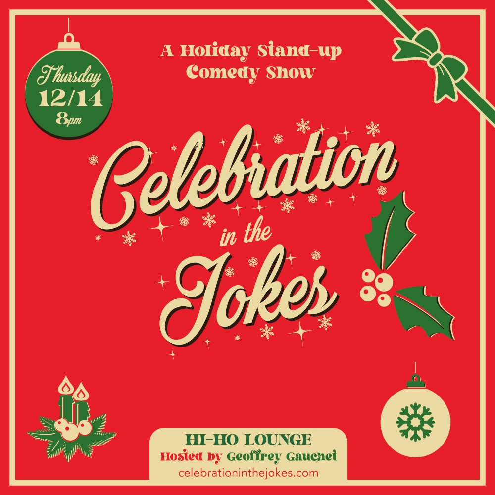 hazy ipa supernova (@animatedgeoff) on Twitter photo TONIGHT! 6 or 7 amazing comedians sure to deck your halls! At 8pm at <a href="/HiHoNola/">Hi-Ho Nola</a> for a mere $10, we're going to have a very funny holiday time! TONIGHT! 6 or 7 amazing comedians sure to deck your halls! At 8pm at <a href="/HiHoNola/">Hi-Ho Nola</a> for a mere $10, we're going to have a very funny holiday time!