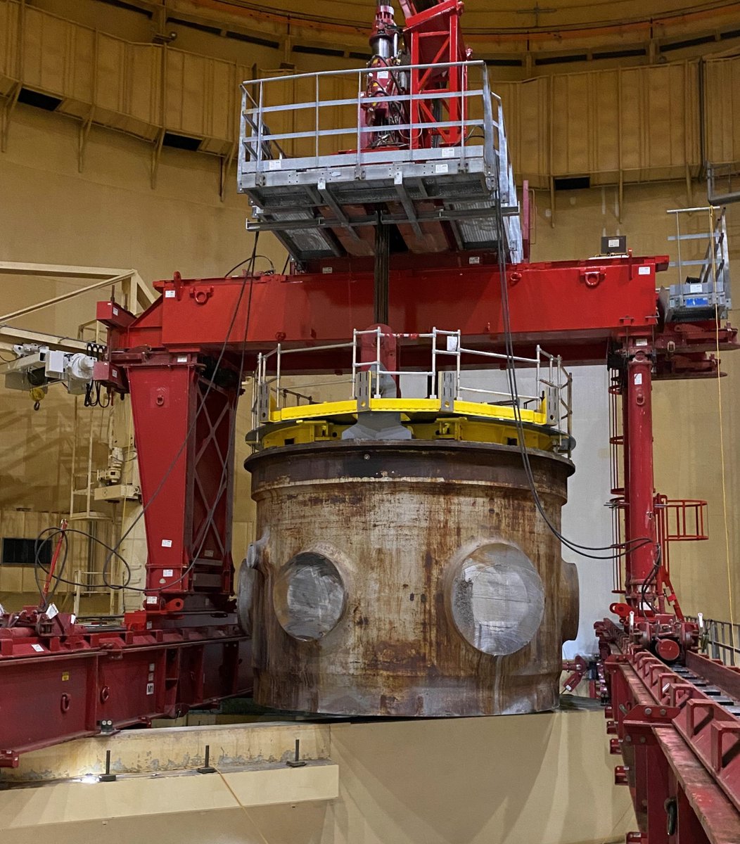 Orano_usa's tweet photo. Crystal River 3: "The A, B, and C internals waste was precisely repacked inside the emptied vertical RPV to optimize the segmentation into 3 pieces for transportation and disposal." #DecomDoneRight #DecomCR3
via @neimagazine  https://t.co/s8a19F7lqA https://t.co/JIdF3VQGAo