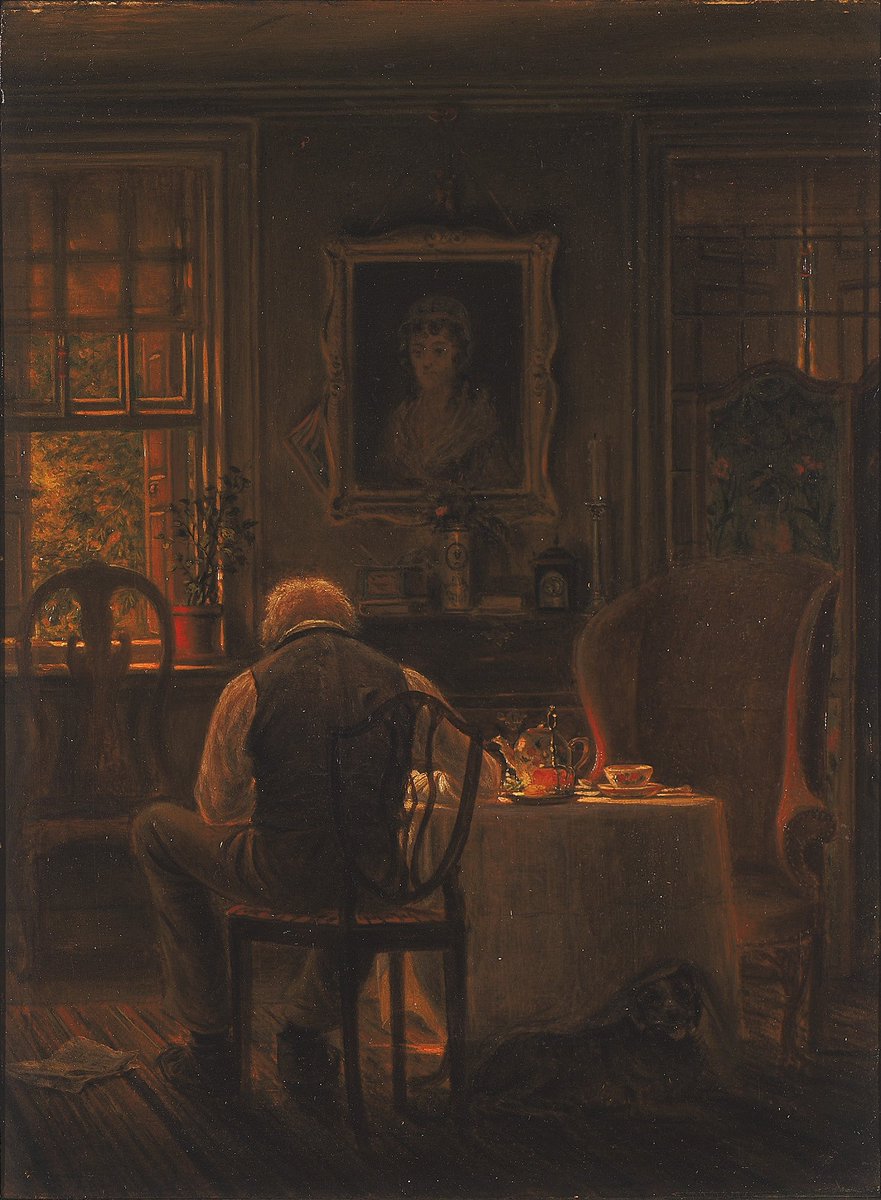 solisolsoli's tweet image. The Widower, 1873, by Edward Lamson Henry