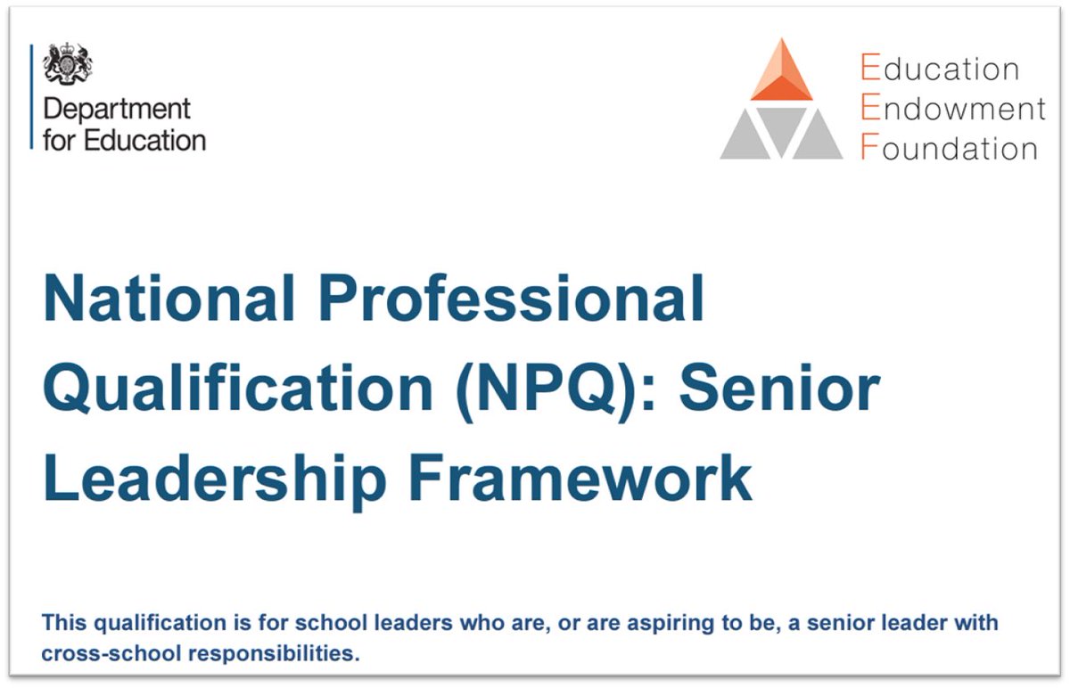 So happy to have received confirmation today that I’ve passed my NPQ for Senior Leadership Qualification. 🎉

18 months of hard work, assignments, face to face &amp; online learning, and leading a number of projects and initiatives in school. Great experience and CPD! 

<a href="/Bepschools/">Bradgate Education Partnership</a>