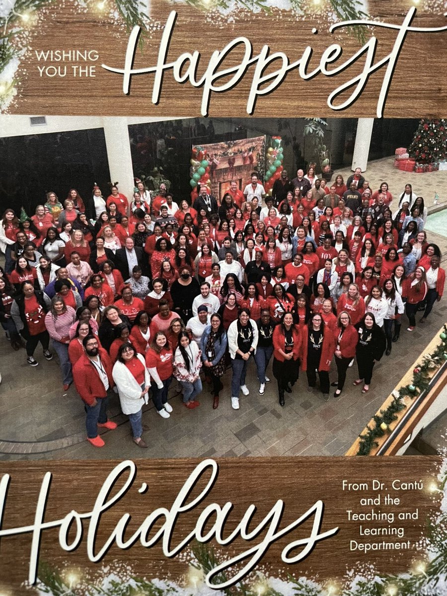 Happy Holidays and a Joyful Winter Break from the <a href="/AldineISD/">Aldine ISD</a> Teaching &amp; Learning Team 🌟 💖 ❄️ #Grateful #Blessed #MyAldine