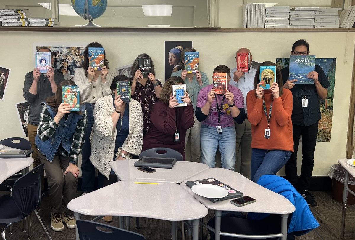 ELA department book exchange- love this holiday tradition! 🎁