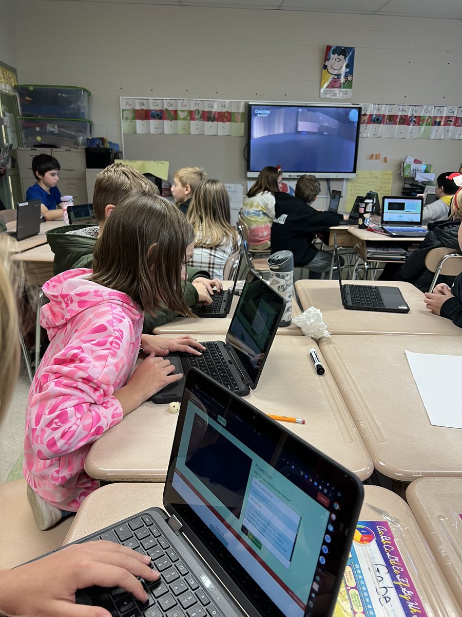 🌟 Saltsburg Elementary students took the coding plunge with @CodeJoyEdu! 🤖 They helped Elby train his pet rover using the finch robot! They delved into the world of programming today. Big shoutout to these young minds! 👩‍💻👨‍💻 @SbgPrincipal @RVSDSuper @RVSDPanthers @abc_create