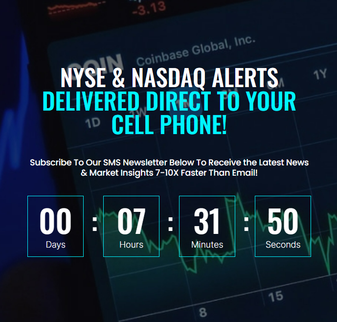 📱 #NYSE & #NASDAQ ALERTS Delivered Direct to your Cell Phone!

⭐️ Sign Up for our 💯% FREE Text Message Notifications:

🔗 dexwirenews.com/sms-newsletter/

#Rivian #RIVN #Lucid #LCID #Intel #INTC #SoFi #MRNA #Moderna #HotStocks #StockMarket #TradeIdeas #StockAlerts #Trading #DayTrader