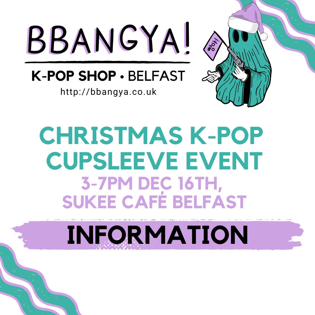 bbangyakpop's tweet image. ✨ ATTENTION BELFAST K-POP FANS!! THE CHRISTMAS K-POP CUPSLEEVE EVENT IS ONLY 2 DAYS AWAY!! 🎄✨

More info on the event &amp;amp; our wee market stall in the thread: 👇🏻