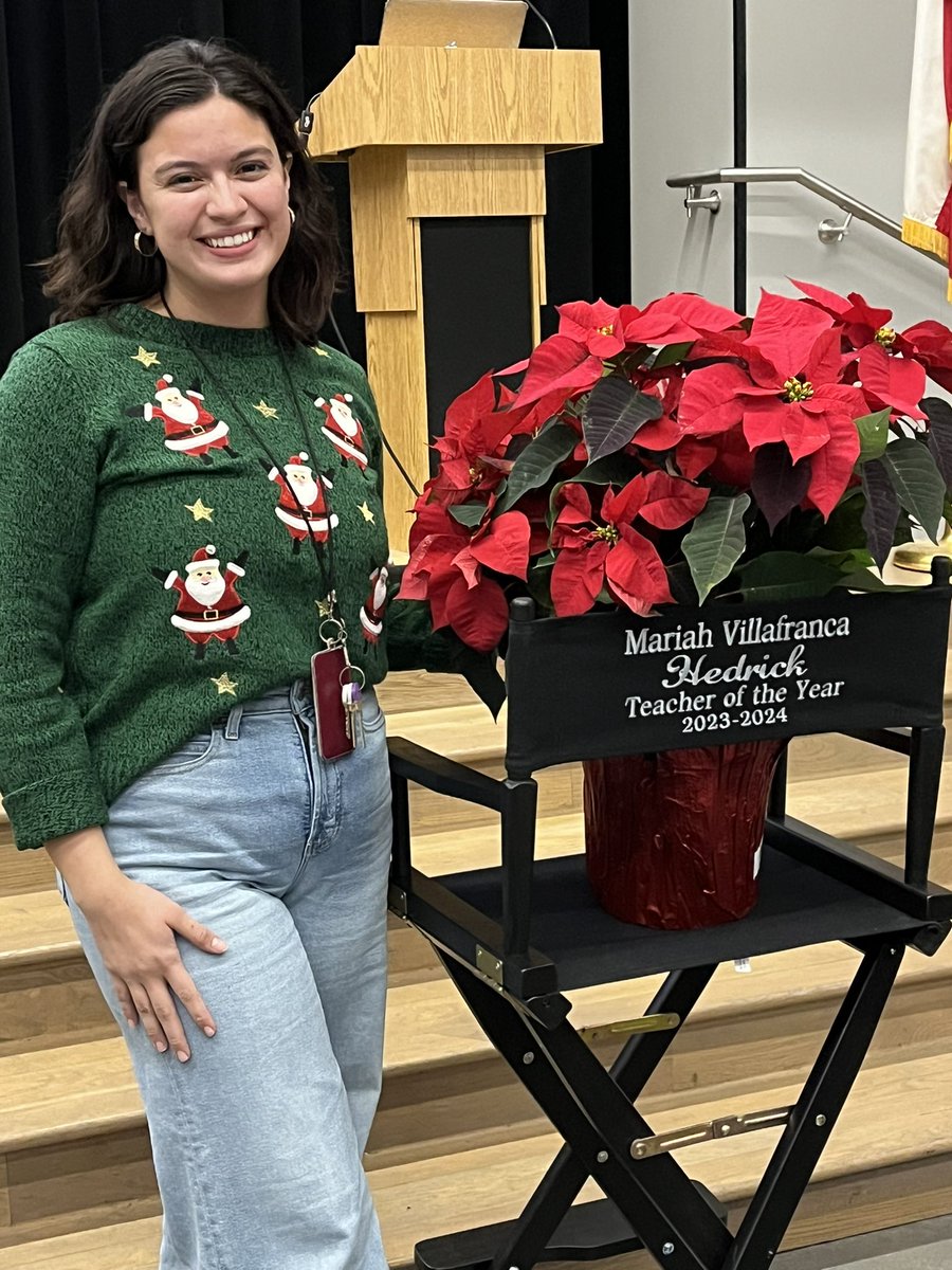 Congratulations Mrs.Villafranca on being our Teacher of the Year!
