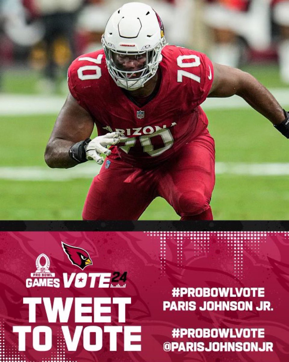 Mike Daniels (@mike_coachd) on Twitter photo Rally the troops! #ProBowlVote Paris Johnson Jr. + <a href="/ParisJohnsonJr/">Paris Johnson Jr.</a> 1 RETWEET = 1 VOTE. Let's show our support! Rally the troops! #ProBowlVote Paris Johnson Jr. + <a href="/ParisJohnsonJr/">Paris Johnson Jr.</a> 1 RETWEET = 1 VOTE. Let's show our support!