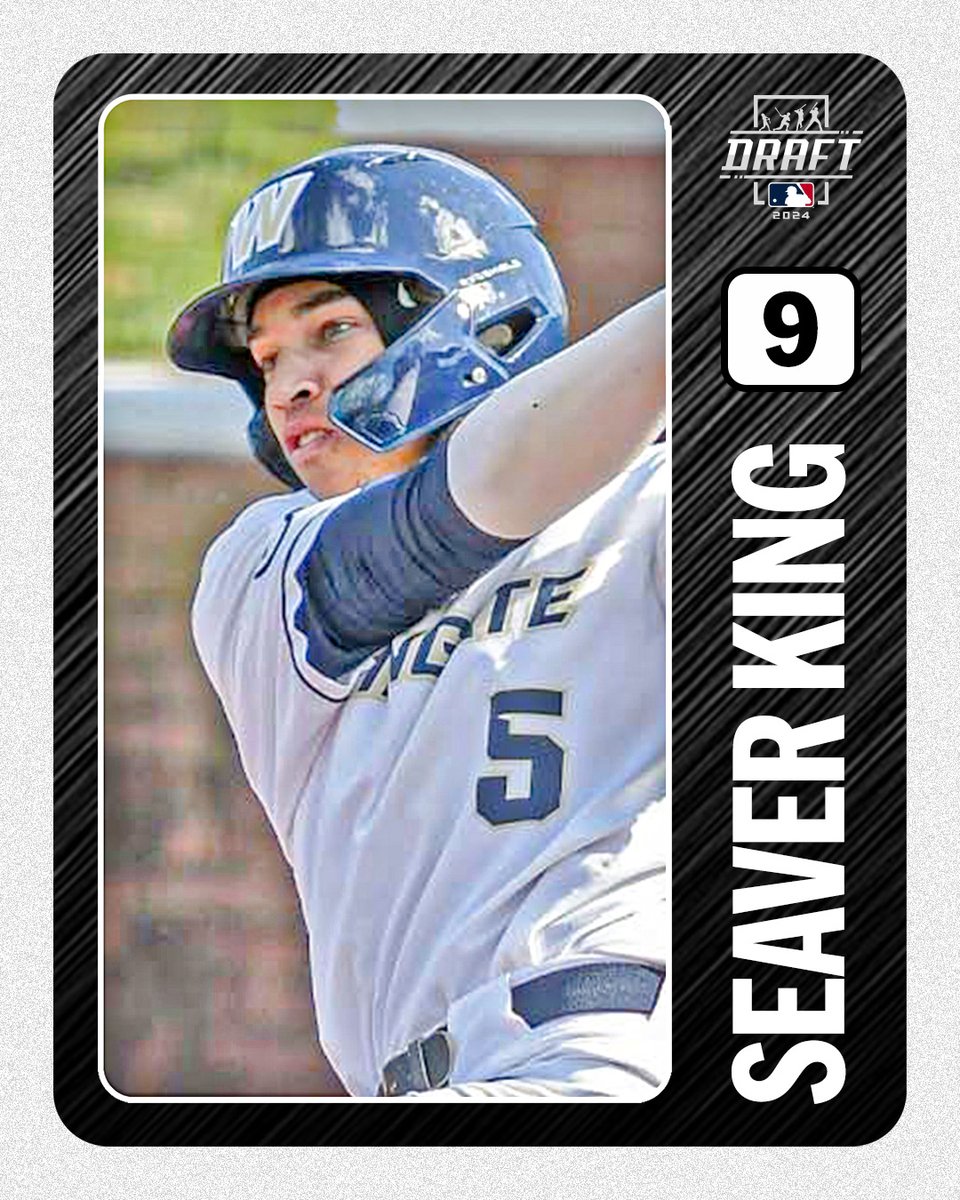 No. 9 Draft prospect Seaver King is one of 5⃣ @WakeBaseball players on our Top 100 list: atmlb.com/41leoY0