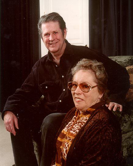 Brian Wilson and Carol Kaye in 1997.