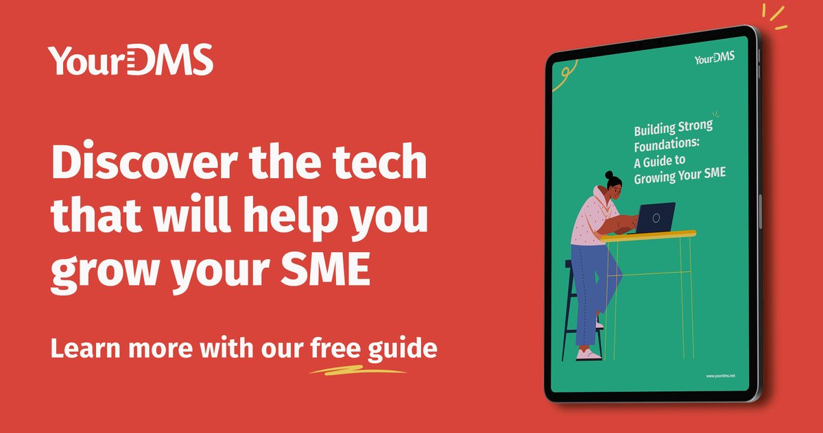 Attention SMEs! Unlock growth potential with '#BuildingStrongFoundations: A guide to growing your SME' by YourDMS. Streamline operations, boost productivity, &amp; make informed decisions with data analytics. 

Download now! ⬇️
ow.ly/fhqT50P8y8n

#SMEGrowth #BusinessSuccess