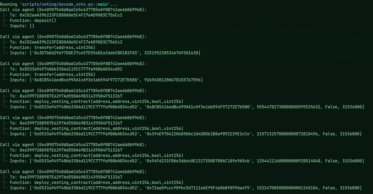 Vote for recovery for victims of the summer hack is up! Please verify if looks good before voting.

Right now, voting with veCRV works best at curvemonitor.com/#/dao/proposals