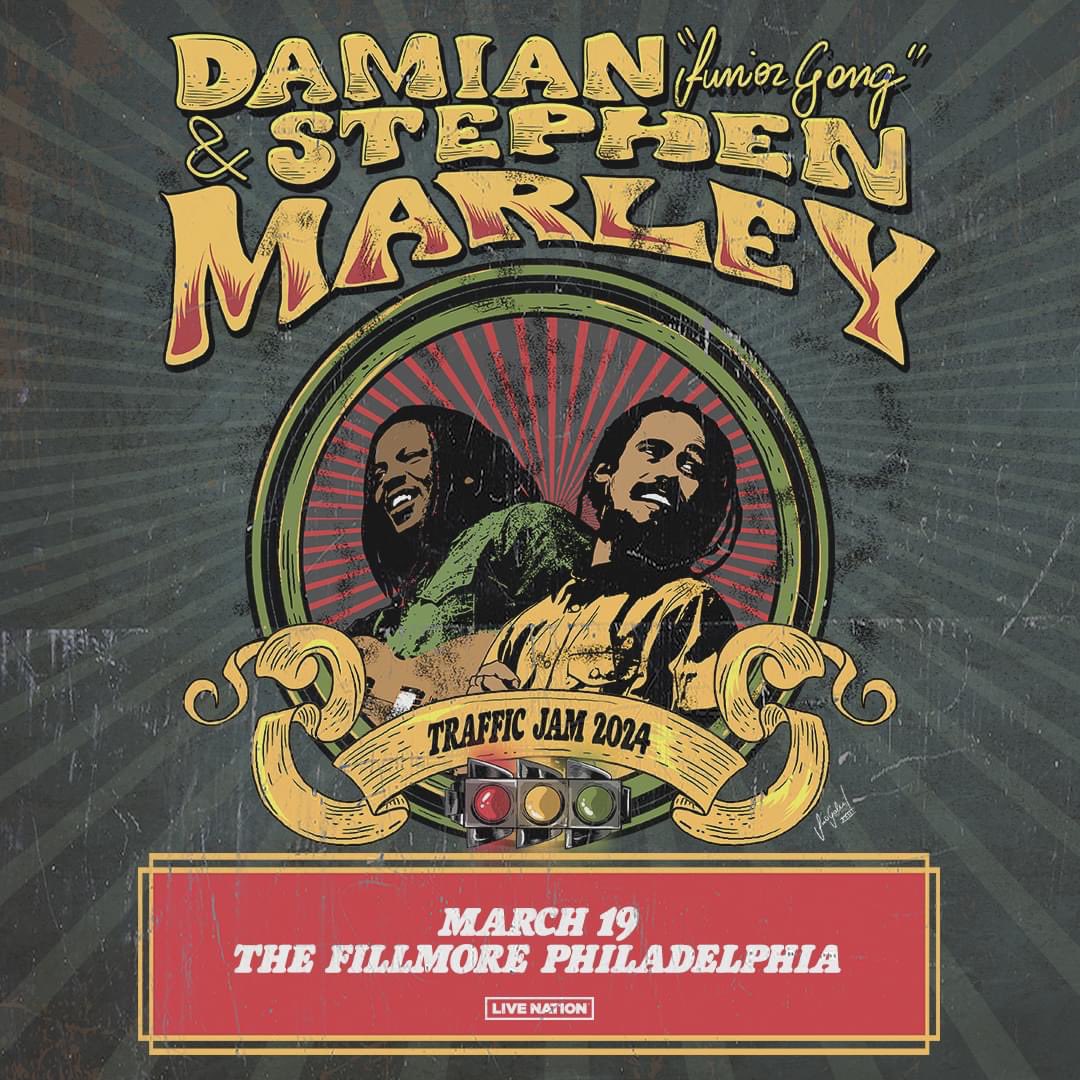 JUST ANNOUNCED 🎤 @damianmarley and @stephenmarley comes to The Fillmore Philadelphia on March 19! Tickets go on sale Friday, December 15 at 10A. 🎫: livemu.sc/46WjU4g