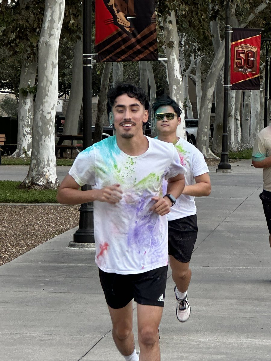uhvjab's tweet photo. A look back at the Alzheimer’s Awareness 5K Color Run! What a way to create awareness for Alzheimer’s here at UHV! #UHV #UHVJAB #JAXNATION #UHVJagFam #UHVStudentLife https://t.co/nbu6YVva6n