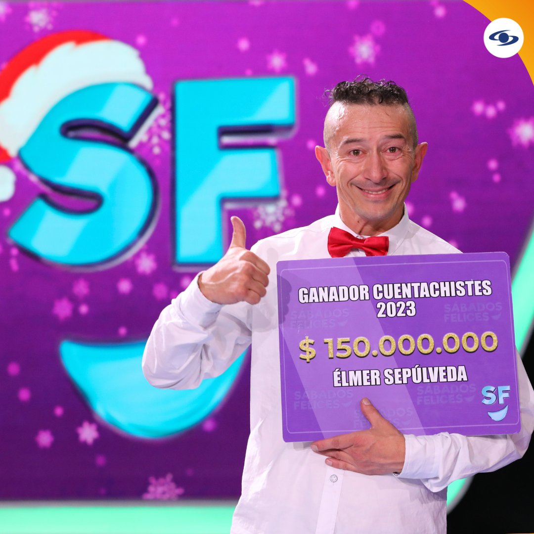 Élmer Sepúlveda 'Mr. Parkinson' es el feliz ganador de los #cuentachistes2023 y acreedor de 💰150.000.000.00💰 Millones de pesos! 🥳 ¡Felicitaciones!