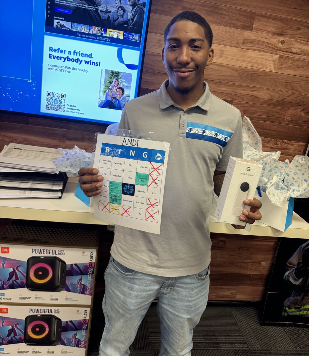 Huge shoutout to Andi on winning last weekends BINGO. Winning himself a Google nest doorbell. 🎉🎉🎉🎉 Always executing and making everything count. Let’s go!!!! Running it back this weekend with BINGO. Let’s see who the next winner is👀 @Shawn6222 @VinceLeaks