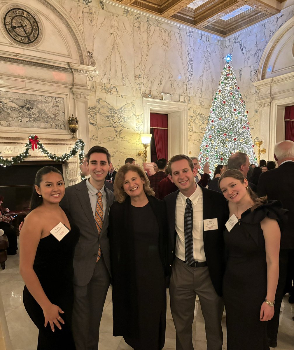 Magical evening in New York, including time with our awesome @LafCol students and recent graduates! Happy Holidays Lafayette family!