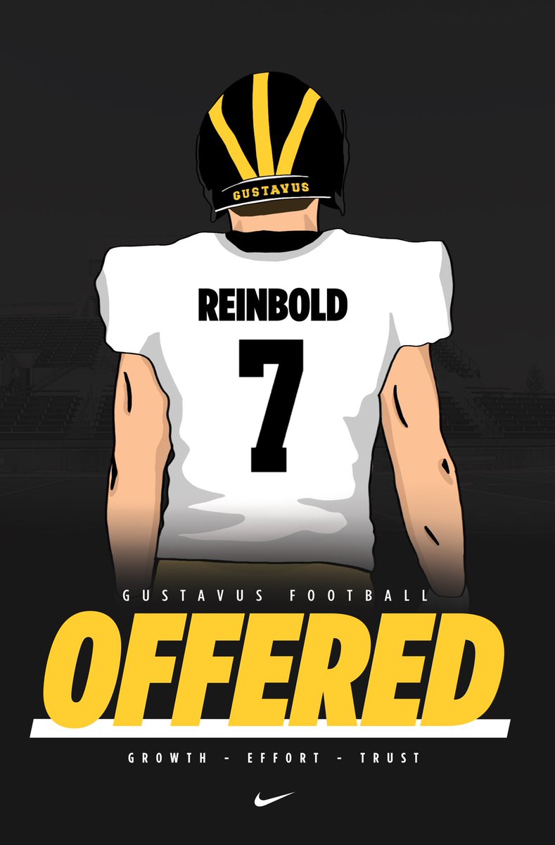 I am blessed to have received an offer to play at Gustavus!
<a href="/gustiefootball/">Gustavus Football</a> <a href="/WestonkaFB/">Westonka Football</a>