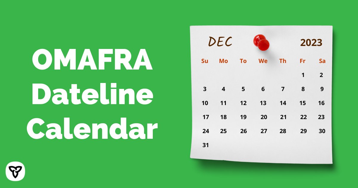 Find events organized by OMAFRA and other agriculture and food organizations across Ontario.

These events are aimed at sharing information of interest to #agriculture, #foodandbeverage, and regional #economicdevelopment clients.

onregionalecdev.com/omafra-datelin…

#EcDev