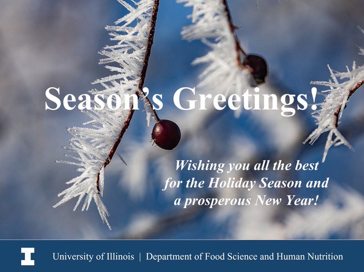 Season's Greetings from UIUC's Department of Food Science and Human Nutrition!
