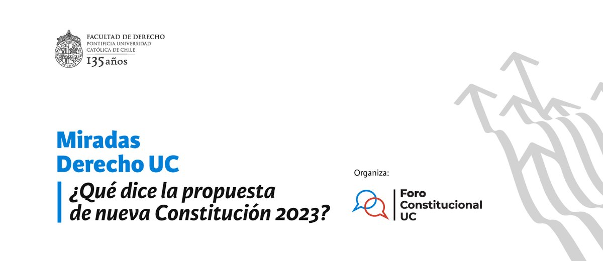 ForoConst_UC's tweet photo. 🎥🔴 Revive las cinco sesiones del ciclo de conversación, reflexión y debate Miradas #DerechoUC ¿Qué dice la propuesta de nueva #Constitución 2023? que organiza el #ForoConstitucionalUC. 

Entra aquí 👉 https://t.co/0h8uZs1KAe https://t.co/eB3L3HhJ8H