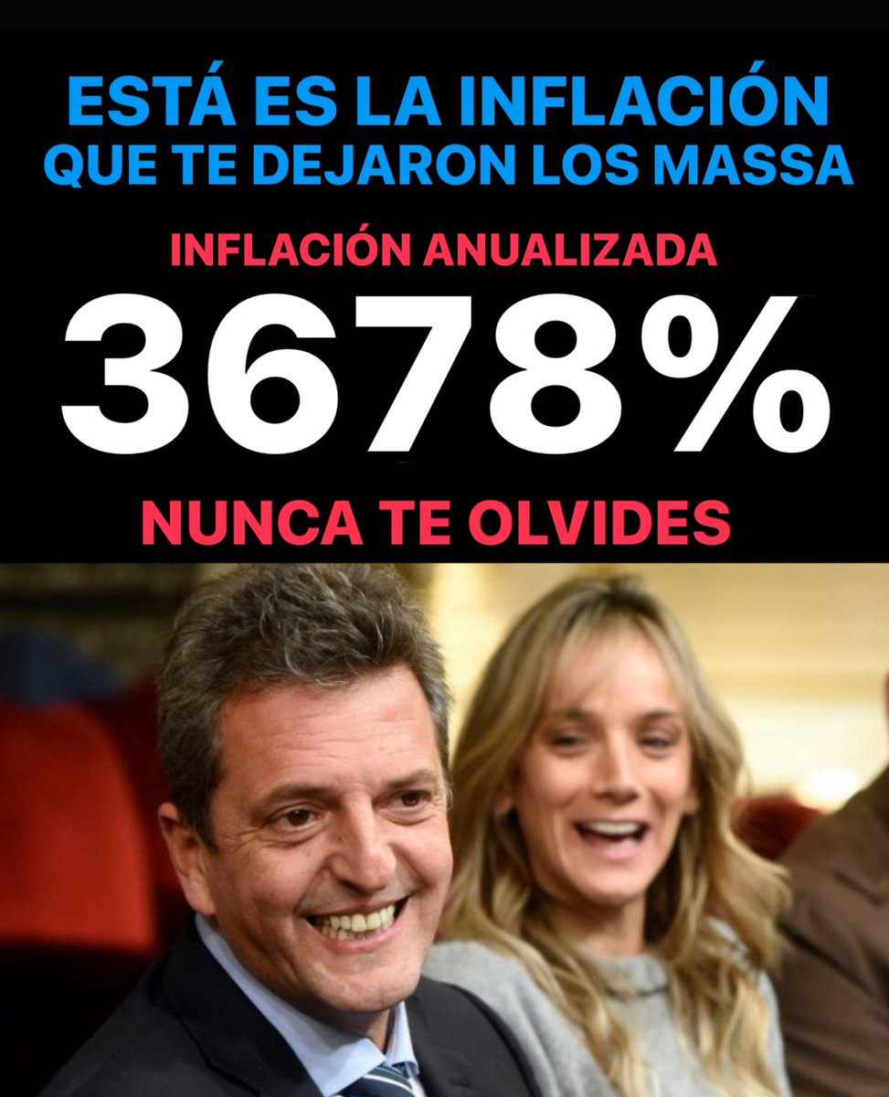#El3678deMassa Esta es la BOMBA de inflación REPRIMIDA que dejó MASSA. Lo sabía PORQUE HASTA RUBINSTEIN LO RECONOCIÓ, y lo dejó sabiendo el daño que le haría a los argentinos. NUNCA TE OLVIDES.