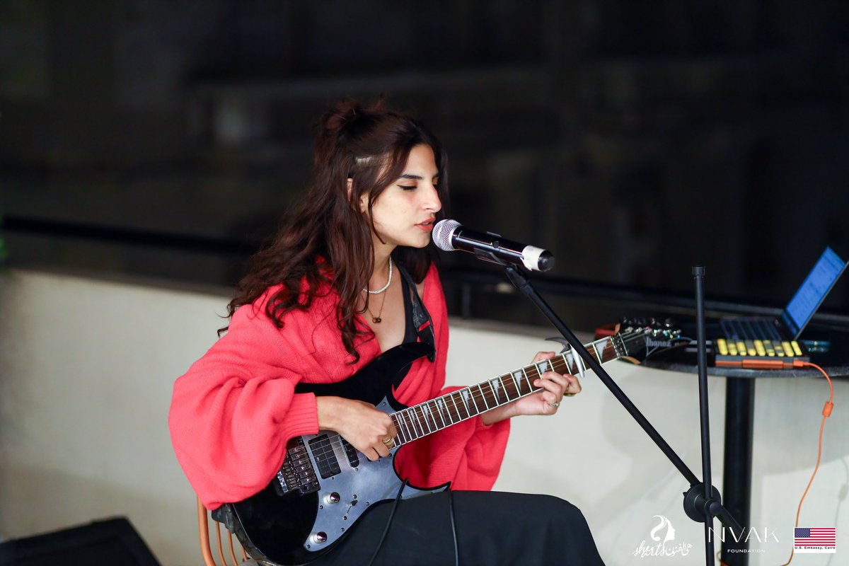 NvakFoundation's tweet photo. A behind-the-scenes look at our latest MuSHEqa Open Mic Night at @consoleya in Cairo! An evening filled with live music and a community of rising women artists from across Egypt 🔥 https://t.co/6GFQWALBvY