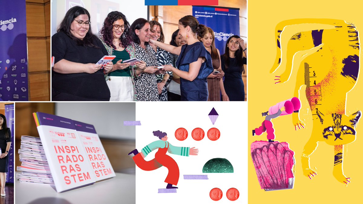 Junto al <a href="/MinMujeryEG/">Ministerio de la Mujer y la Equidad de Género</a> lanzamos Inspiradoras STEM 💜 Una colección de 4️⃣ librillos que promueve el conocimiento y destaca las posibilidades de desarrollo de niñas y mujeres en ciencia, tecnología, ingeniería y matemáticas 🙌
Descárgala en minciencia.gob.cl 📲
#ChileParaTodas