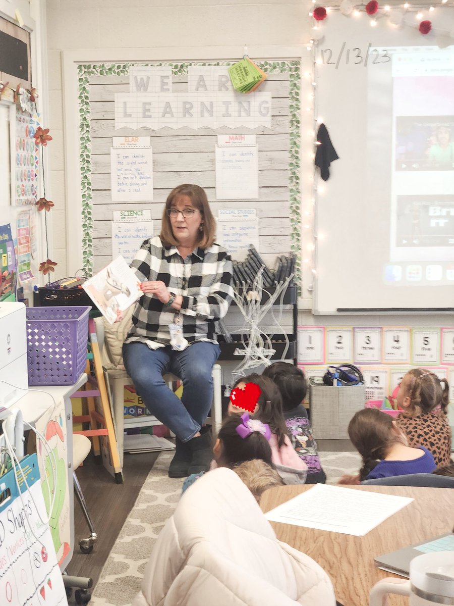 The kindergarten & 1st grade teachers on Gingerbread Man Day! Each teacher picked a different version of The Gingerbread Man, rotated to the different classrooms, and read their story. The students had fun seeing the teachers and comparing the different versions.  
#proud2beNRE